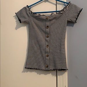 Cute off the shoulder ruffle top